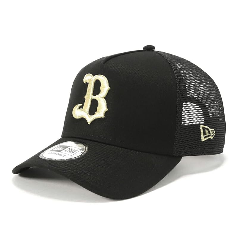 

[New Era] mesh cap japan professional baseball Orix Buffaloes/BK FREE 940AFTR NPB ORIBUF BLK GLD 25J