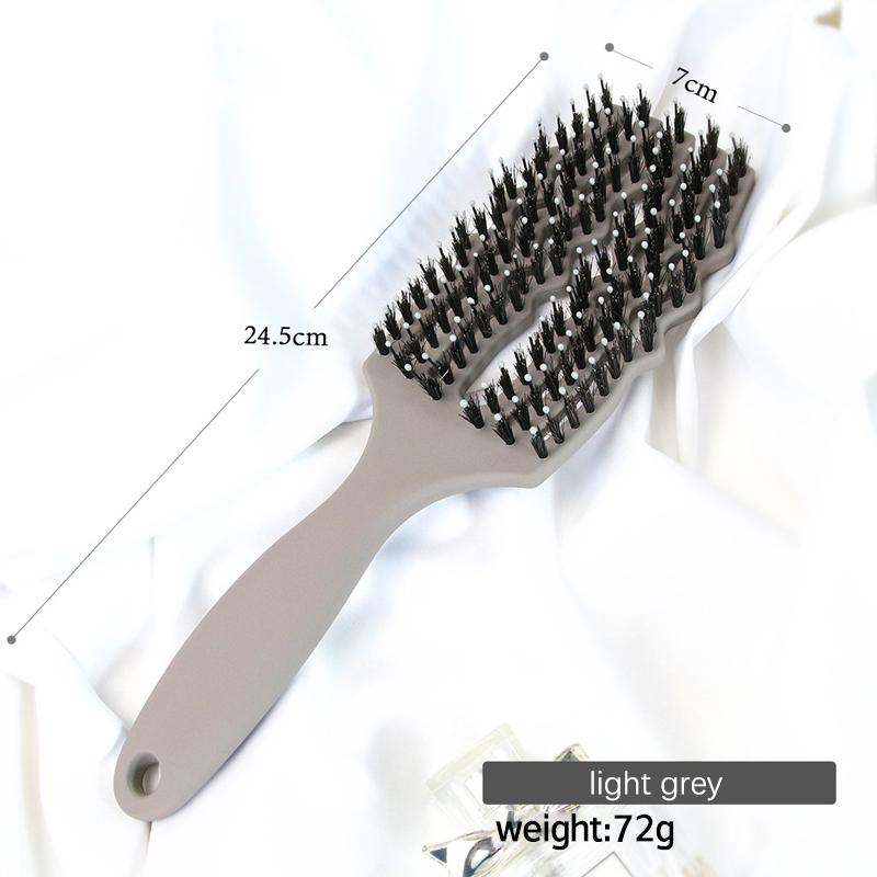 Massagekamm Damen Borsten Nylon Haarbürste Nasses Frisieren Trocken Salon Haarpflege Styling Werkzeuge Zubehör