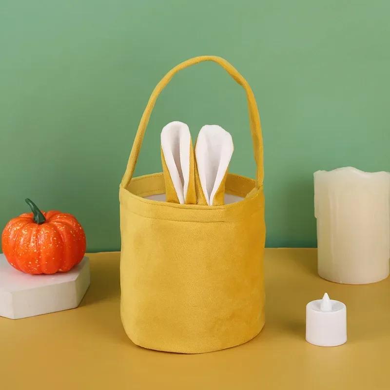 Festive Easter Handbag Bunny Rabbit Ear Basket Gift Box Packaging Egg Case Candy Bag Party Favor Treat Holder Container