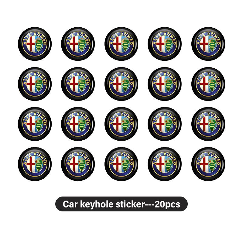 2026 Horké Alfa Romeo Pro Alfa Romeo 15mm Samolepky na dálkový klíč od auta Znak na dveře auta Příslušenství pro auto 159 Giulietta 156 147 Giul