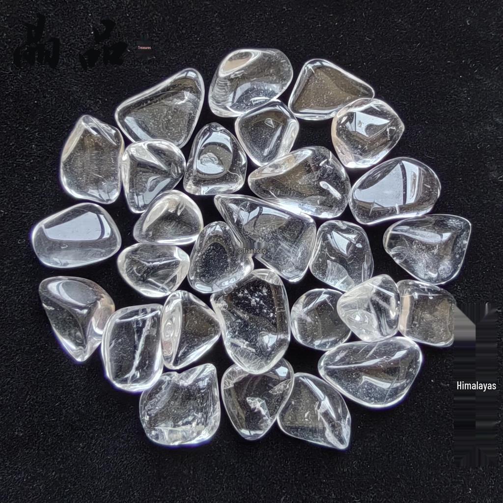 White Transparent Crystal Pebbles for Landscaping, Fish Tanks, Buddha Offerings, and Flower Pots