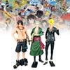 Unique Pvc Anime Character Models Featuring Confident Zoro Ace And Sanji Figures