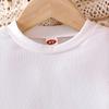 Spring and Autumn New Trendy Girls' Outfit Long Sleeve Inner Wear + Pink Dress with Crossbody Bag