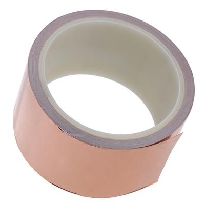 50 mm * 10 m, einseitiges Kupferfolienband, EMI-Abschirmung, einzelner leitfähiger Kleber für Gitarre