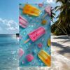 Eiscreme bedrucktes Handtuch Schnell trocknende Strandhandtücher Sind Geeignet Für Schwimmbäder Camping Yoga Und Das Fitnessstudio