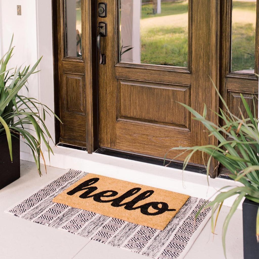 Eco-friendly Coconut Palm Fiber Entrance Doormat