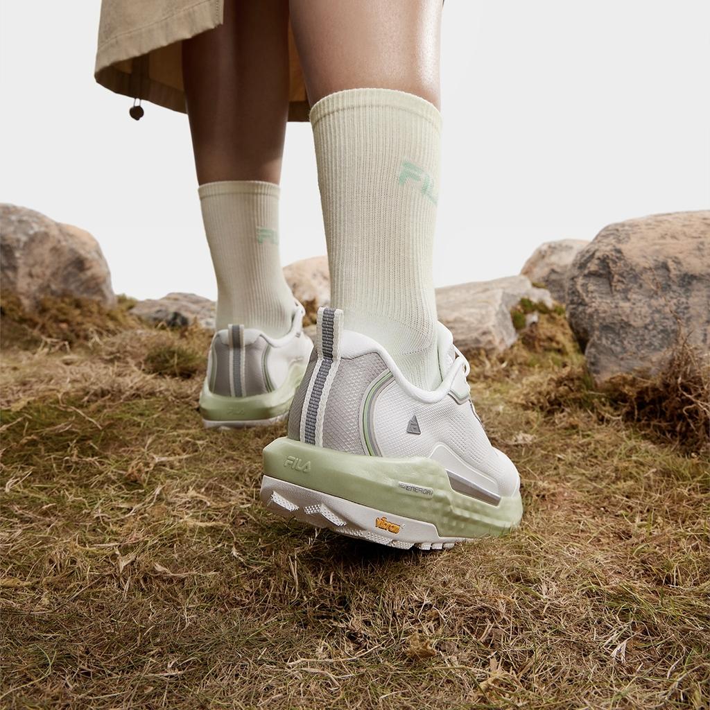 Fila Explorer Womens Minimalist Breathable Lightweight Slip-On Low-Top Outdoor Functional Shoes Women Shoes Bright-White A12W431206FBW