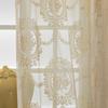 European-style Thickened Jacquard Curtains, Romantic Floral Patterns Curtain for Living Room Balcony Dining Room Home Decoration