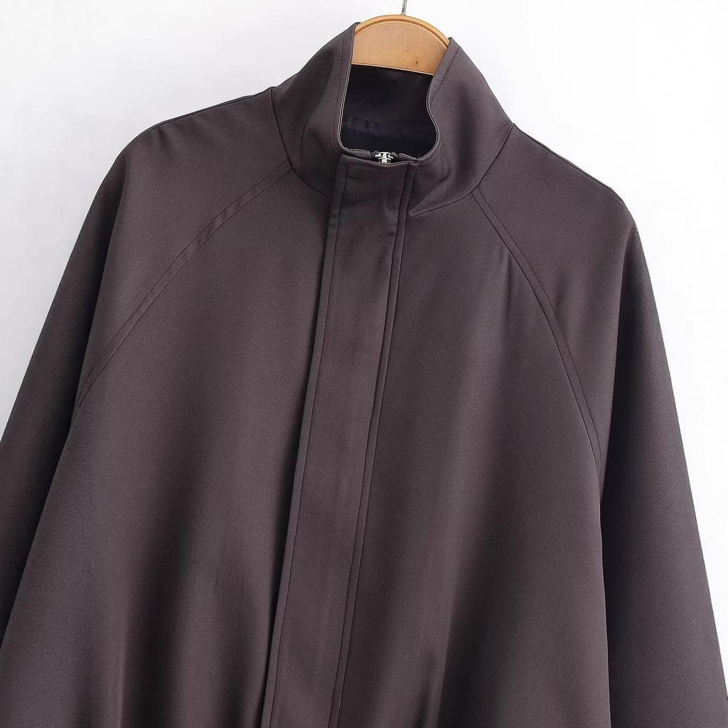 2026 spring new product European and American cross-border women's clothing street fashion loose flight suit jacket w09 12005