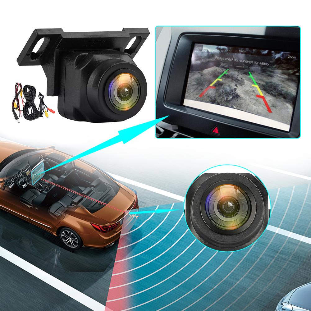 Câmera Traseira para Carro 1080P AHD Câmera de Ré para Veículo Ângulo Amplo de 170 Graus Visão Noturna Câmera Traseira de Assistência ao Estacionamento