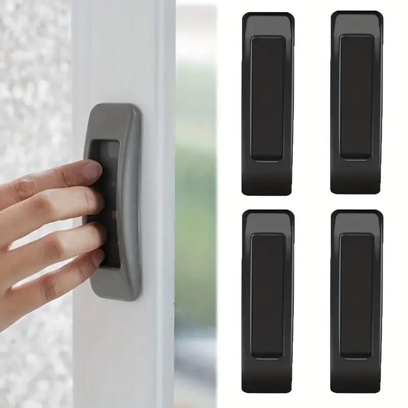 2/4Pcs Self Adhesive Sliding Door Handles for Doors Glass Window Cabinet Drawer Wardrobe Handle Push-pull Home Supplies