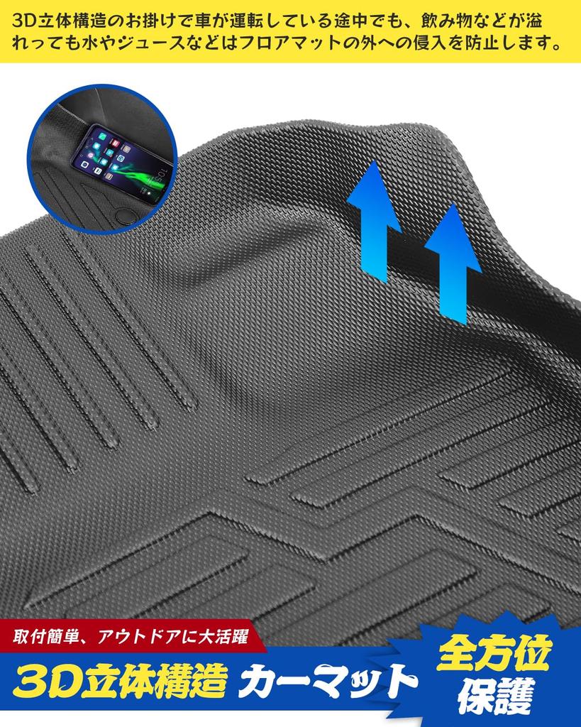 Honda New Vezel RV Series Floor Mat Set VEZEL RV3 RV4 RV5 RV6 Type April 2021 Current Vehicle Manufacturer Direct 3D Car Mat Waterproof TPO Material