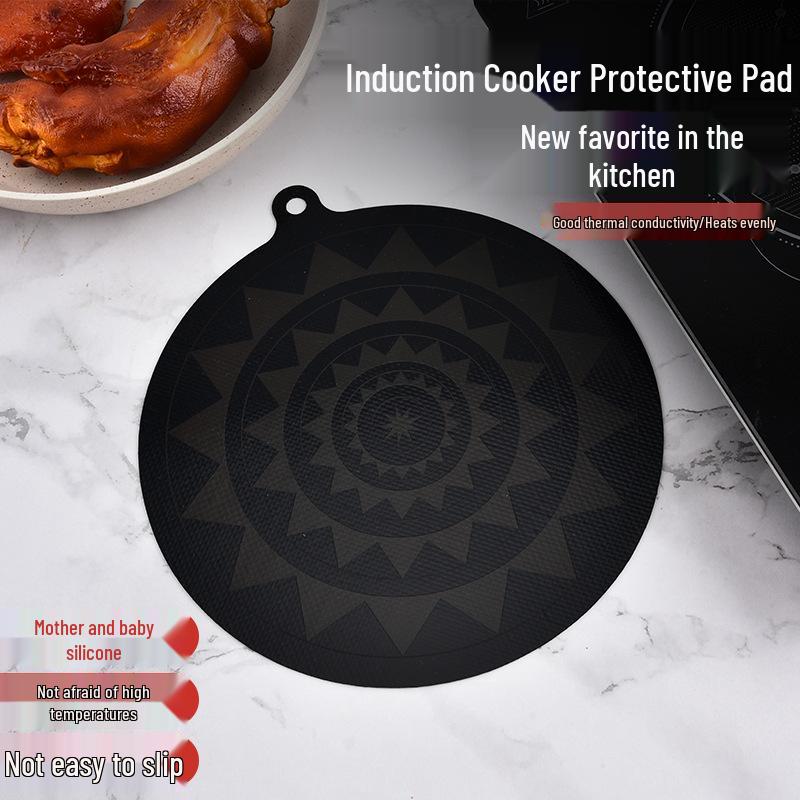 Color-Changing, Oil-Proof, Non-Slip, Heat-Resistant Induction Cooker Protective Mat