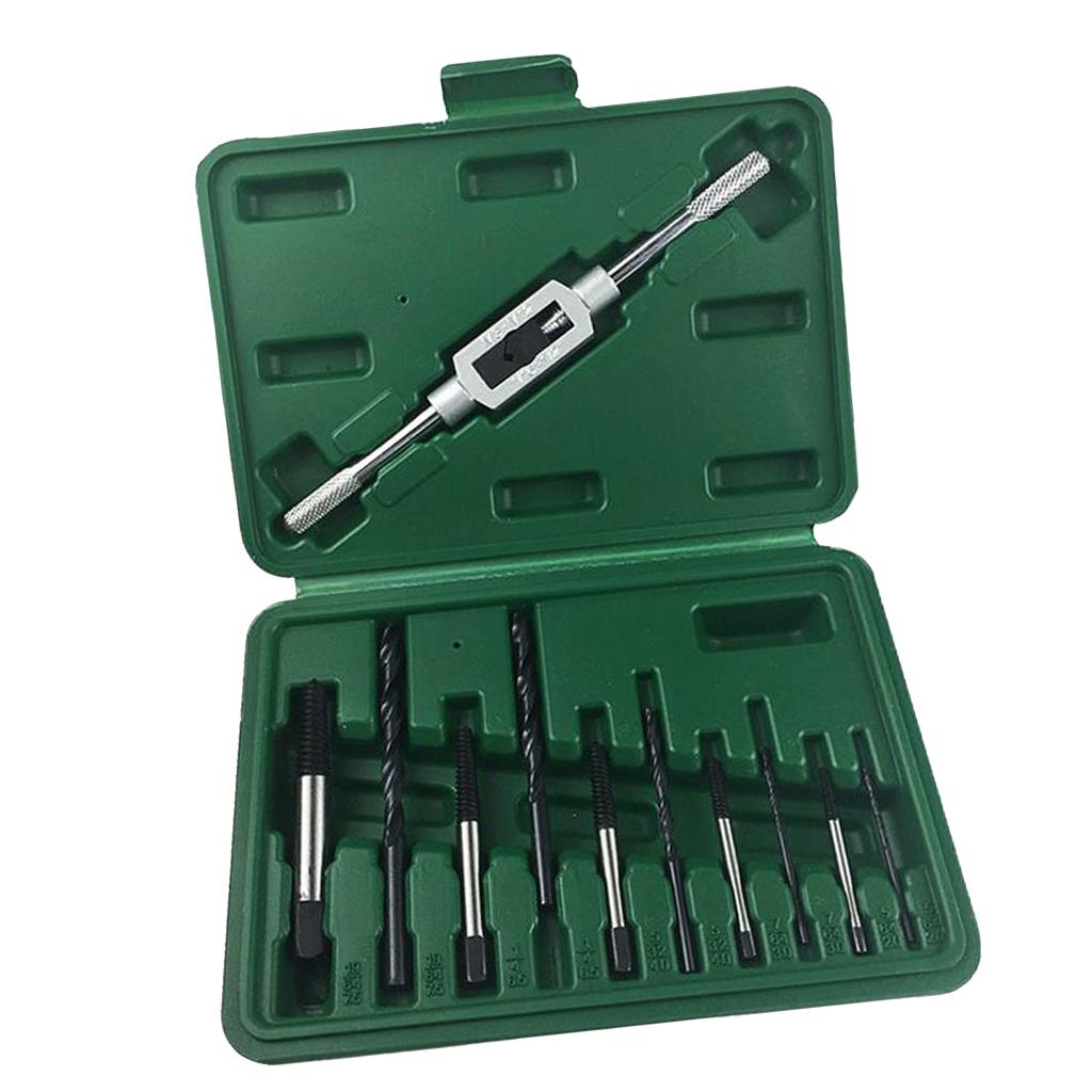 Buy 11Pcs Screw Extractor Drill Bits with Holding Wrench for Screws