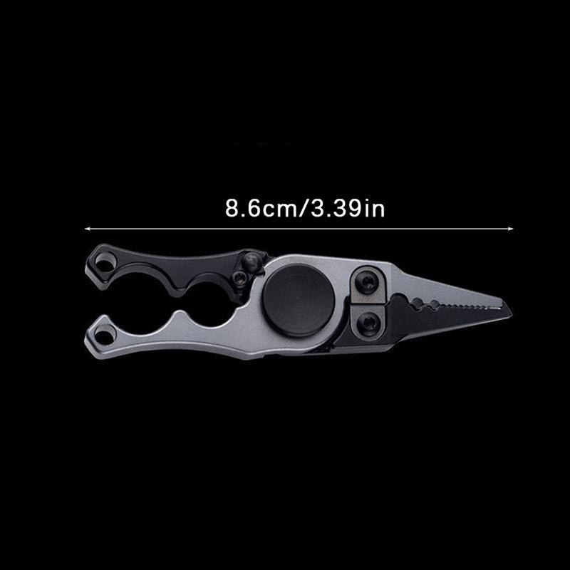 Durable Aluminum Alloy Fishing Pliers With Gyro And Tungsten Steel Blade For Easy Catches Fishing Equipment Fishing Tools