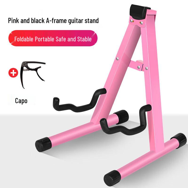 Universal A-Frame Guitar Stand with Capo