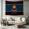 West Ham United FC Wall Tapestry Aesthetic Wall Hanging Printed Fabric Blanket Decorative Tapestries for Bedroom Living Room Home Decor