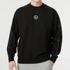 Puma Solid Color Logo Patch Crew Neck Sweatshirt Men Tops Black 535382-01