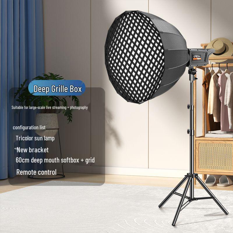 Pro Grade LED Spherical Floor Light for Influencer Photography & Broadcast
