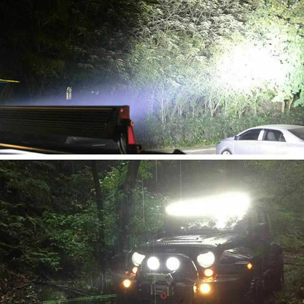 6LED 18W Car Work Light Bar 12V DRL Waterproof Spotlight Fog Driving Lamp for Car SUV Offroad Truck Trailer Motorcycle Headlight