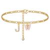 Stainless Steel Initial A-Z Letter Anklets For Women Girl Butterfly Trend Leg Chain Waterproof Jewelry Gift Party