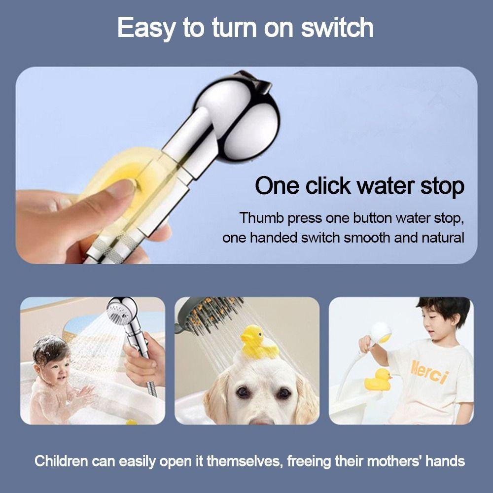 Plastic Shower Head Arm Diverter Flow Limiter Water Flow Regulator Water Stop Valve  Bathroom Parts