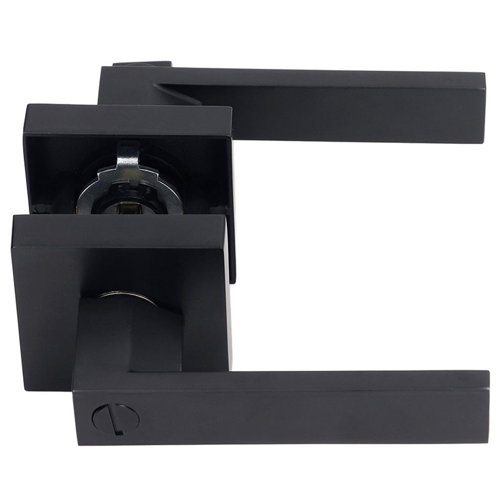 Türhebel, Zinklegierung, Messing, robust, schwarz, moderner Look, Türgriff für den Innenbereich, für Durchgang, Schrank, Flur