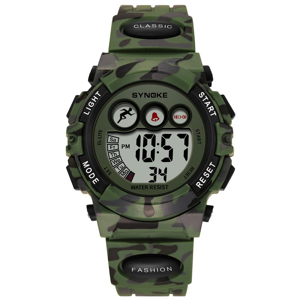 Kinderuhr, Jungenuhr für 3-15-jährige Jungen, Digitale Sport-Outdoor-Multifunktionsuhr für Kinder, 50 M wasserdicht, mit Wecker