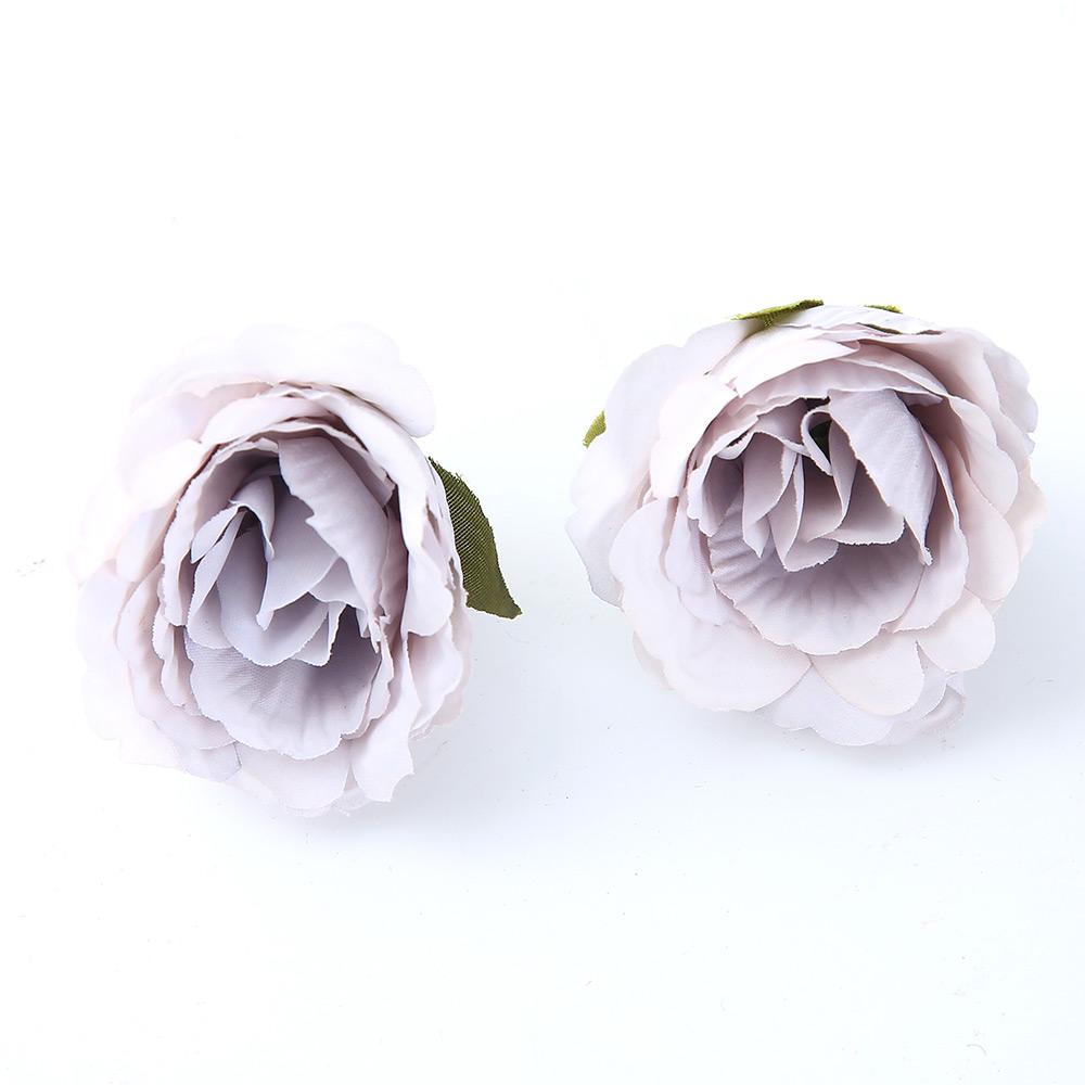 10/20Pcs Artificial Flower Heads Home Room Decoration Bridal DIY Flower Wreath Craft Handmade Gift Box Wedding Decor Accessories
