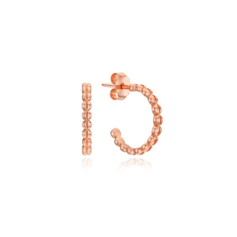 Tirr Lirr Brisa Point Silver Pink Line Earrings TESSVP14937