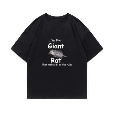 I'm The Giant Rat Rat Movie Graphic Tshirt That Makes All of The Rules Print T Shirts Summer Man Fashion Casual T-shirt