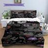 Cartoon Pattern Bedding Quilt Set Quilt Cover Pillowcase Home Decoration Birthday Gift (1 * duvet cover + 2 * pillowcase, without core)