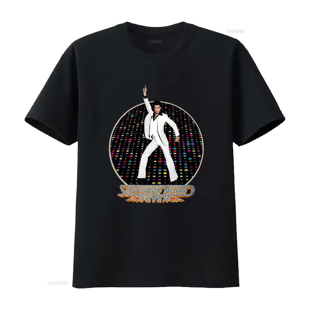 SATURDAY NIGHT FEVER Vintage Movie Poster T Shirt Vintage Washed Comfortable Graphic Streetwear Unisex Homme Soft Breathable