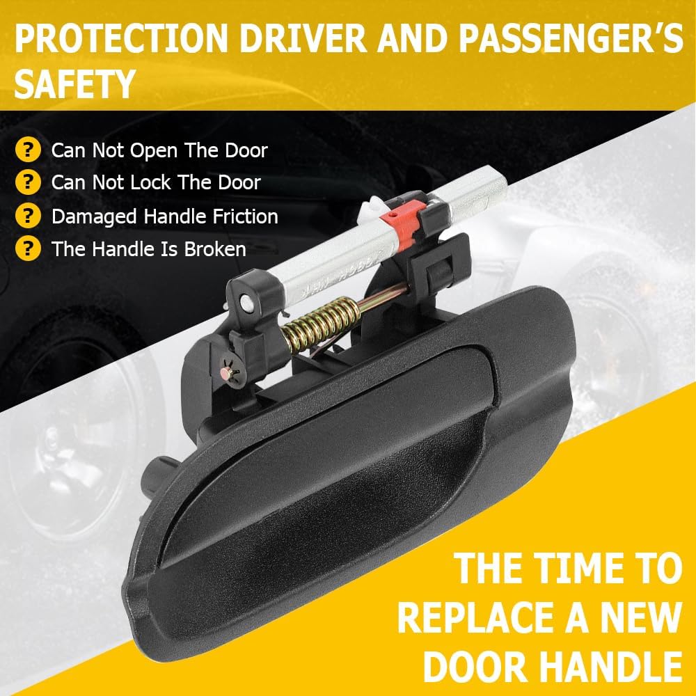 OCPTY Door Handles Exterior Front Rear Driver Left Side Replacement fit 2000 2001 2002 2003 2004 2005 2006 for Nissan Sentra Outside Door Handles