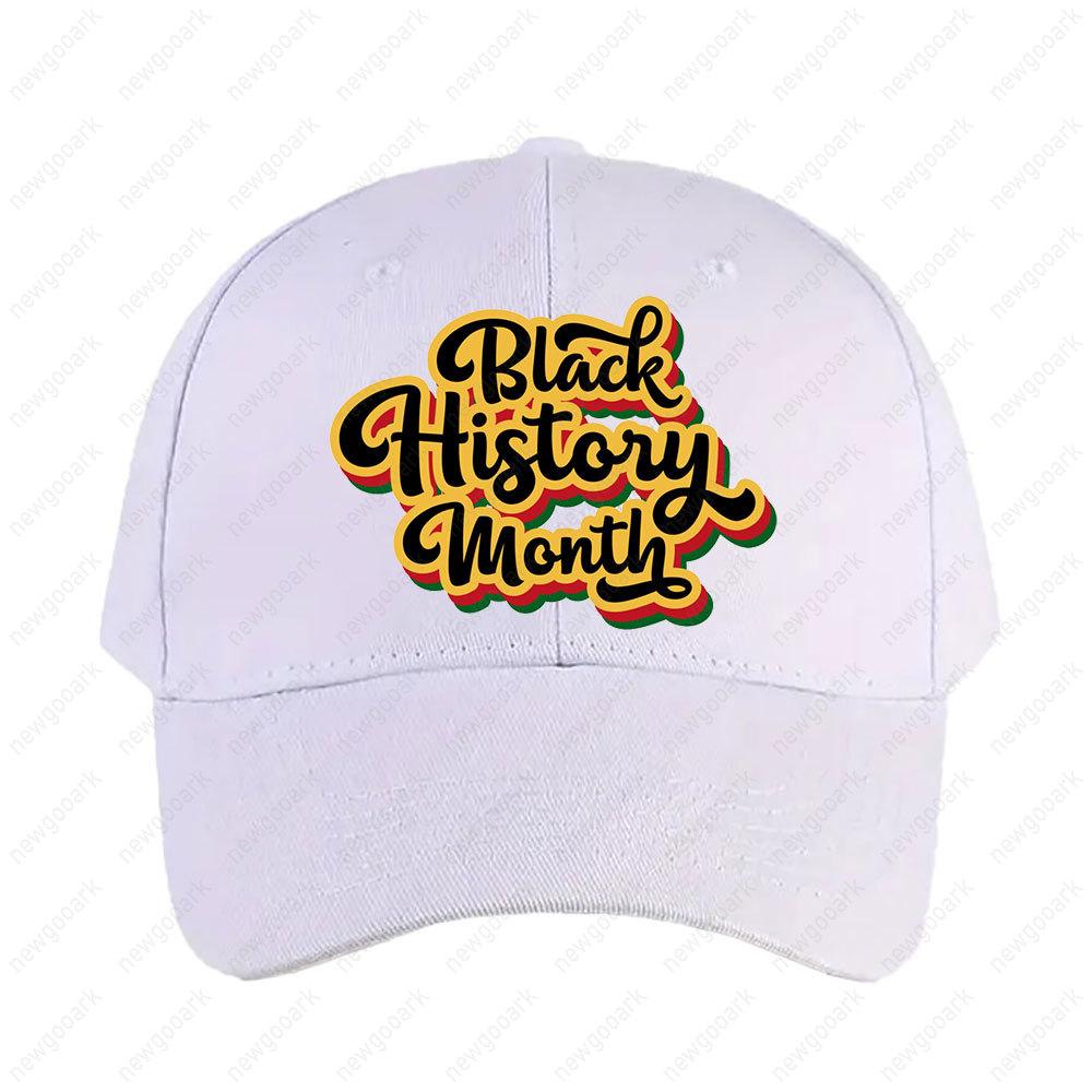 Black History Month BHM Cap Adult Graphic Baseball Cap Adjustable Streetwear Women Unisex Fashion Baseball Caps Peaked Hat