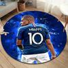 Mbappe Ronde Vloerkleed, Tapijt voor Woonkamer Slaapkamer Bank Speelkamer Decoratie, Antislip Vloermat