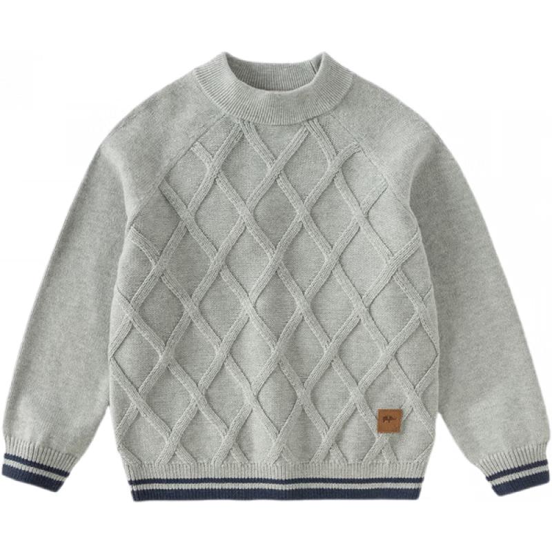 DAVE&BELLA Boys' Academy Style Cotton Knit Sweater