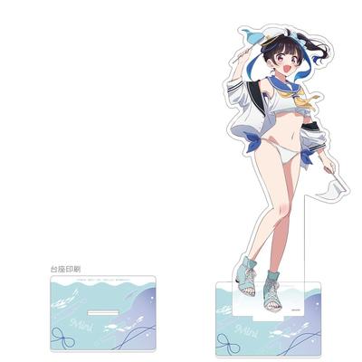 Keith Specially Illustrated Oversized Acrylic Stand Sailor Height 5mm Acrylic Rent-A-Girlfriend (Mini Yaemori/Marine Swimsuit) Approx.