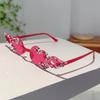 Fashion Rimless Fire Design Shades Women Candy Color Decor Party Sunglasses Chic Crystal Shiny Beach Pink Sun Glasses