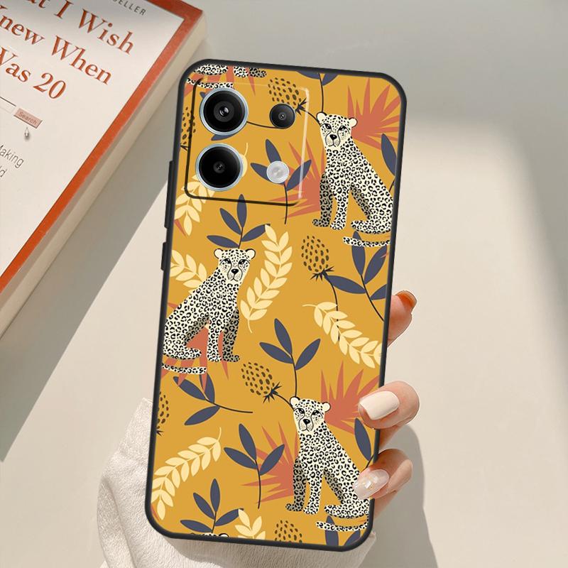 

Tigers Leopards tropical leaves Funda For Xiaomi Redmi Note 14 13 10 11 12 15 Pro Plus Case For Redmi 15 14C 12C 10C 13C 15C Redmi Note 14 Pro 5G