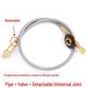 Outdoor Stove Extension: Connect Flat Gas Canister with 1-Meter Lengthened Valve Tube for Stove Modification