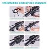 Mountain Bike Bell for Apple AirTag Aluminium Alloy MTB Cycling Horn Bike Handlebar Bell for Road Bike Ebike MTB