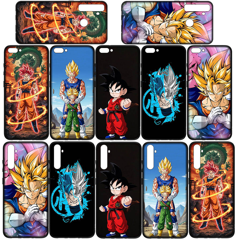 Phone Case for iPhone 17 15 16 Plus Redmi Note 14 12 11 13 Pro Max Huawei P30 P20 Lite OPPO A60 A40 A80 A54 Son Gokus Comics Dragon Vegeta Ball Cover