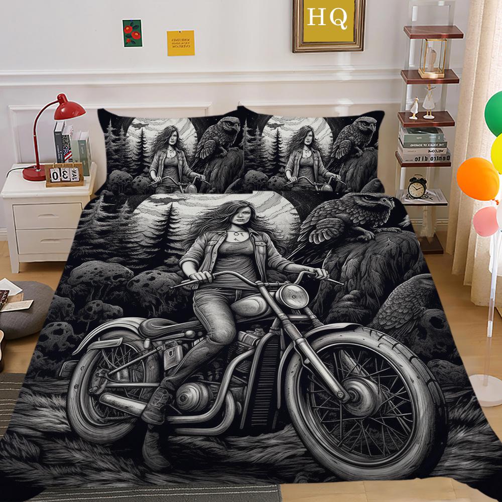 Hot Sale Duvet Cover Set Woman Man Bedding Suit Single Double Size Microfiber Home Bedclothes Bedroom Decor