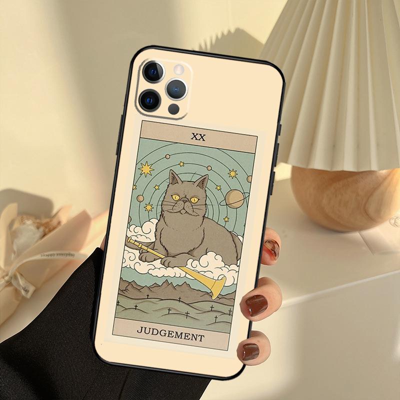 Die Kaiserin Tarot Katzen Kunst Druck Handyhülle Für iPhone 13 16 15 11 12 14 17 Pro Max 12 mini 15 16 Plus 16e 17 Air Hülle Funda