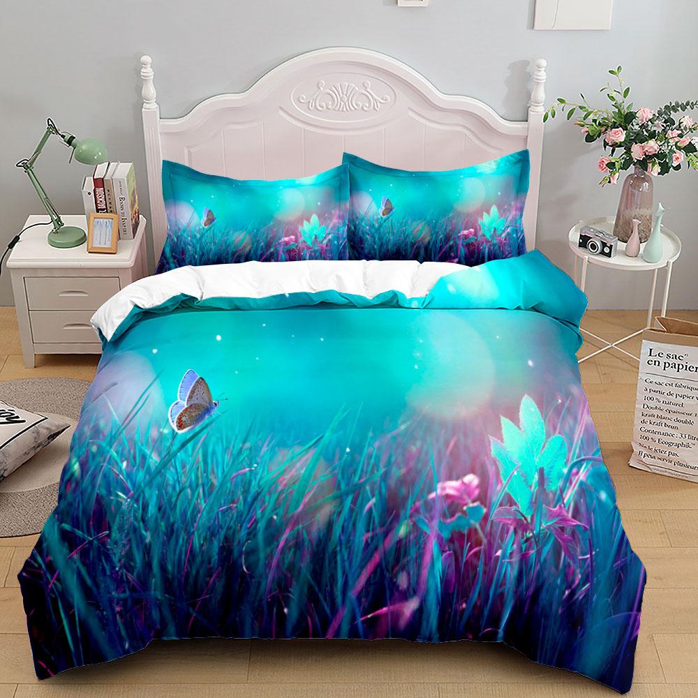 3D Flowers Beautiful Duvet Cover Set Uk Single Double Queen Us Twin Full King Size Among Bed Linen Set