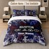 Custom Bedding Set Led Zeppelin Pattern, Print Name Text 1 Duvet Cover plus 2 Pillowcases Home Textile