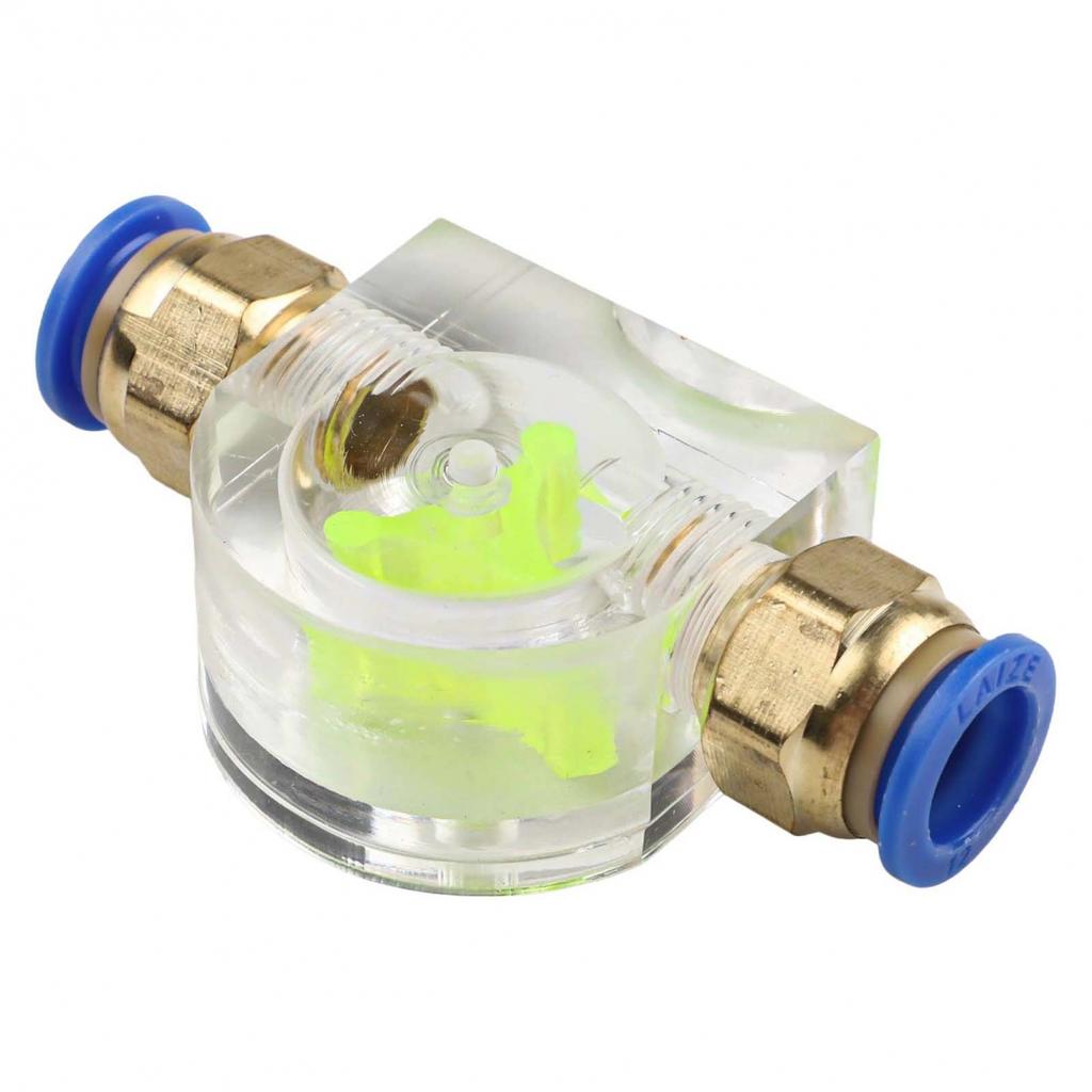 Water Cooled Flow Meter for Computer Heat Pipes 1pcs Acrylic Cooling Indicator