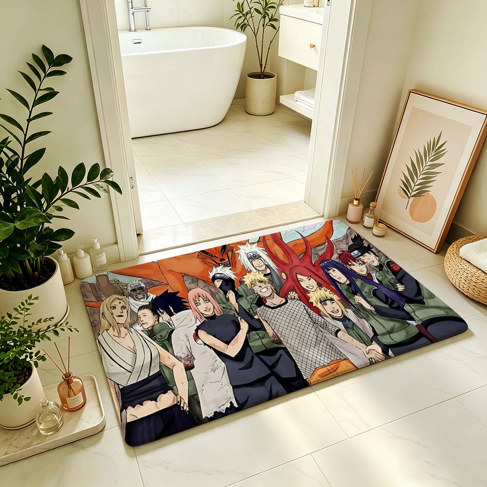 Anme Cool-N-naruto-S Carpet Bathroom Anti-slip Mat Door Mat Home Decoration Mat Entrance Door Mat Scratch-resistant Door Mat