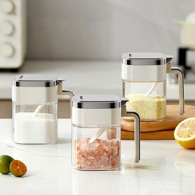 Sealed Condiment Seasoning Jars 380ml Salt Container Practical Sugar Bowl  for Home